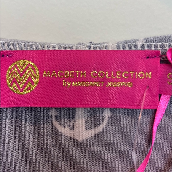 New Macbeth Collection Women's Nautical Hooded Tunic Beach Coverup Sz Small - Picture 5 of 16